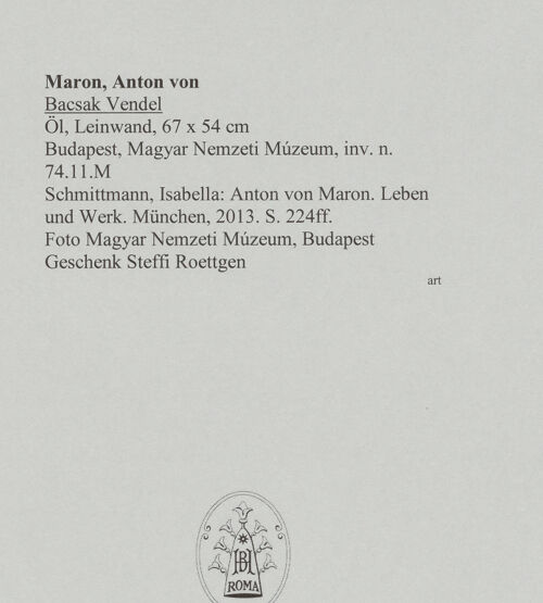 Rückseite von Magyar Nemzeti Múzeum, Budapest [https://www.deutsche-digitale-bibliothek.de/content/lizenzen/rv-ez/] Bacsak Vendel - , bh588539_recto. Foto.