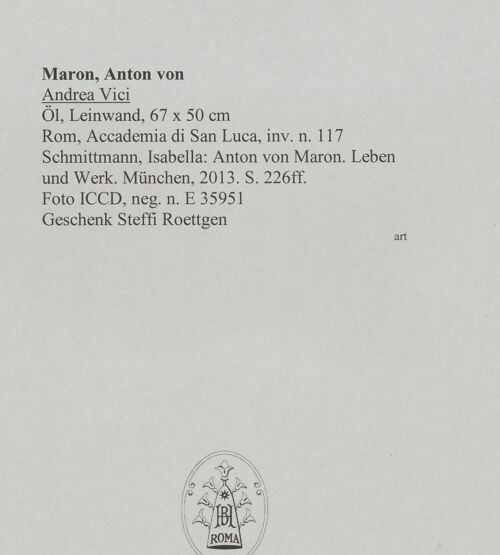 Rückseite von ICCD [https://www.deutsche-digitale-bibliothek.de/content/lizenzen/rv-ez/] Andrea Vici - , bh588548_recto. Foto.