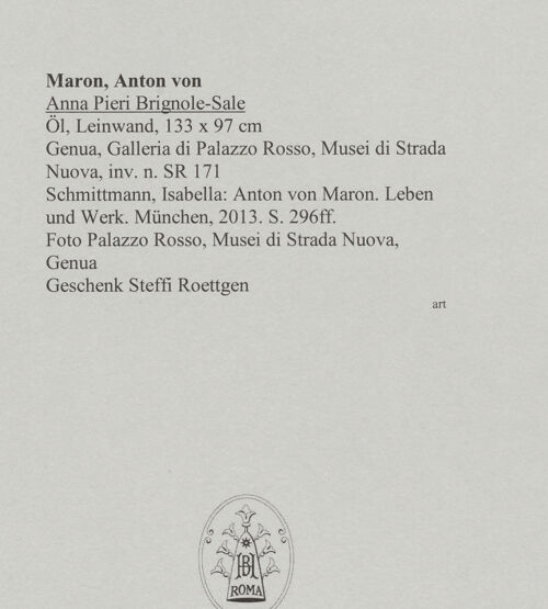 Rückseite von Galleria di Palazzo Rosso [https://www.deutsche-digitale-bibliothek.de/content/lizenzen/rv-ez/] Anna Pieri Brignole-Sale - , bh588562_recto. Foto.