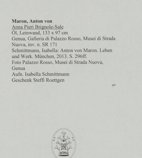 Rückseite von Galleria di Palazzo Rosso [https://www.deutsche-digitale-bibliothek.de/content/lizenzen/rv-ez/] Anna Pieri Brignole-Sale - , bh588563_recto. Foto.