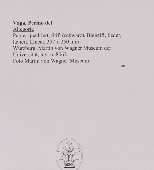 Rückseite von Martin von Wagner Museum [https://www.deutsche-digitale-bibliothek.de/content/lizenzen/rv-ez/] Allegorie - , bh588732_recto. Foto.