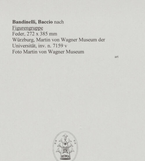 Rückseite von Martin von Wagner Museum [https://www.deutsche-digitale-bibliothek.de/content/lizenzen/rv-ez/] Figurengruppe - , bh588926_recto. Foto.