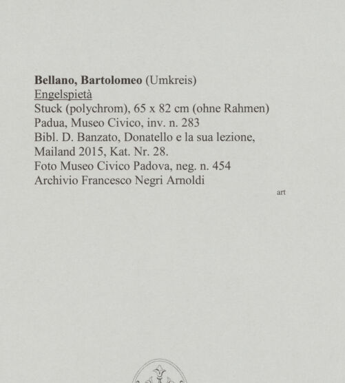 Rückseite von Museo Civico Padova [https://www.deutsche-digitale-bibliothek.de/content/lizenzen/rv-ez/] Engelspietà - , bh590437_recto. Foto.