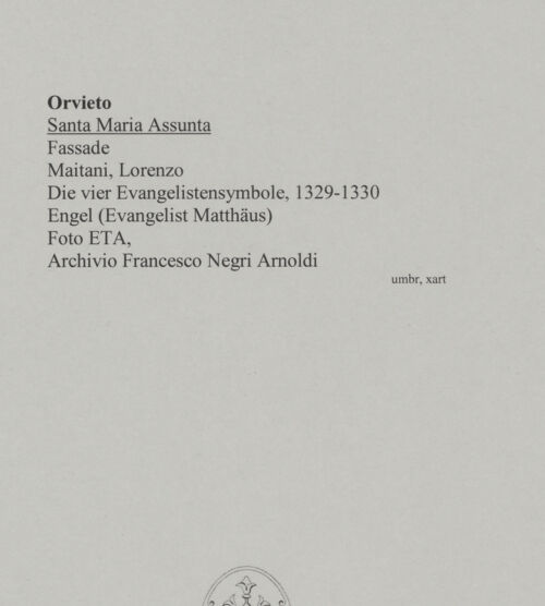 Rückseite von ETA [https://www.deutsche-digitale-bibliothek.de/content/lizenzen/rv-fz/] Die vier EvangelistensymboleEngel (Evangelist Matthäus) - Gesamtansicht, bh590759_recto. Foto.