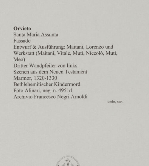 Rückseite von Alinari [https://www.deutsche-digitale-bibliothek.de/content/lizenzen/rv-ez/] Szenen aus der Heiligen SchriftSzenen aus dem Neuen Testament - Bethlehemitischer  Kindermord, bh590773_recto. Foto.