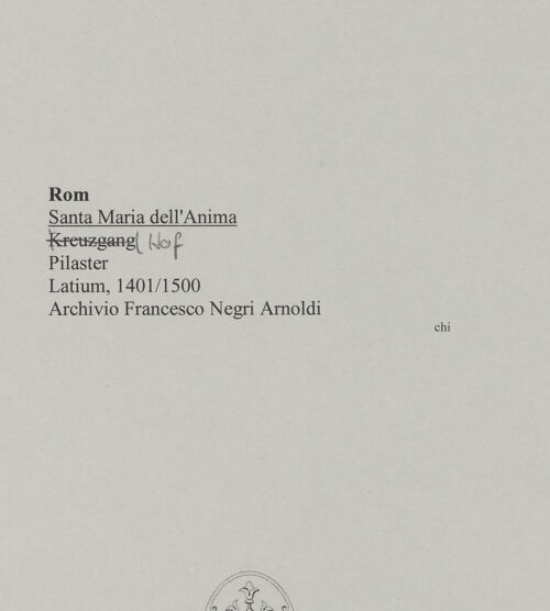 Rückseite von unbekannt [https://www.deutsche-digitale-bibliothek.de/content/lizenzen/rv-fz/] Pilaster - , bh590907_recto. Foto.