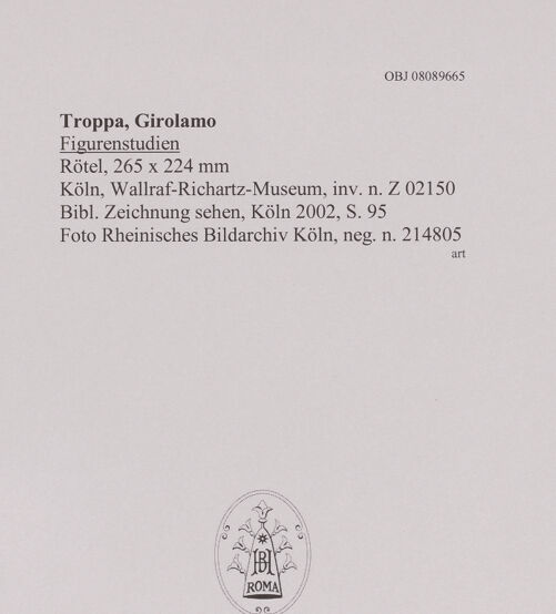 Rückseite von Rheinisches Bildarchiv Köln [https://www.deutsche-digitale-bibliothek.de/content/lizenzen/rv-ez/] Figurenstudien - , bh594779_recto. Foto.