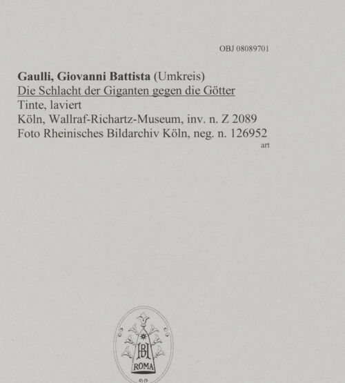 Rückseite von Rheinisches Bildarchiv Köln [https://www.deutsche-digitale-bibliothek.de/content/lizenzen/rv-ez/] Die Schlacht der Giganten gegen die Götter - , bh594849_recto. Foto.