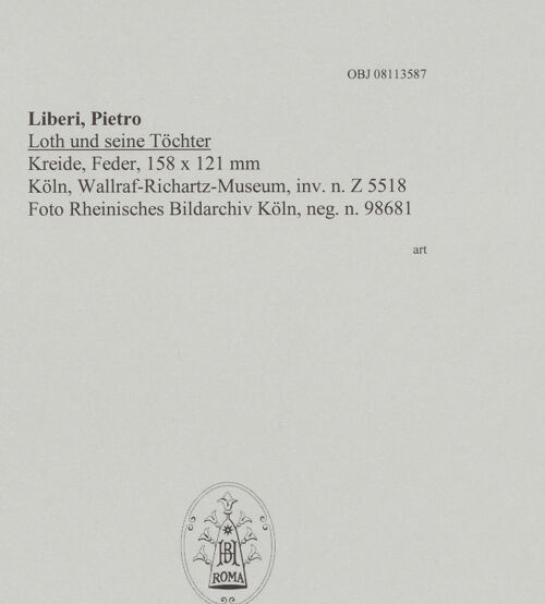 Rückseite von Rheinisches Bildarchiv Köln [https://www.deutsche-digitale-bibliothek.de/content/lizenzen/rv-ez/] Loth und seine Töchter - , bh594865_recto. Foto.