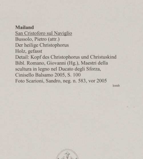 Rückseite von Scarioni, Sandro [https://www.deutsche-digitale-bibliothek.de/content/lizenzen/rv-fz/] Der heilige Christophorus - Detail: Kopf des Christophorus und Christuskind, bh594955_recto. Foto: Scarioni, Sandro.