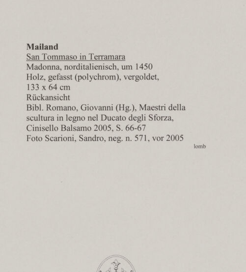 Rückseite von Scarioni, Sandro [https://www.deutsche-digitale-bibliothek.de/content/lizenzen/rv-fz/] Madonna - Rückansicht, bh594963_recto. Foto: Scarioni, Sandro.