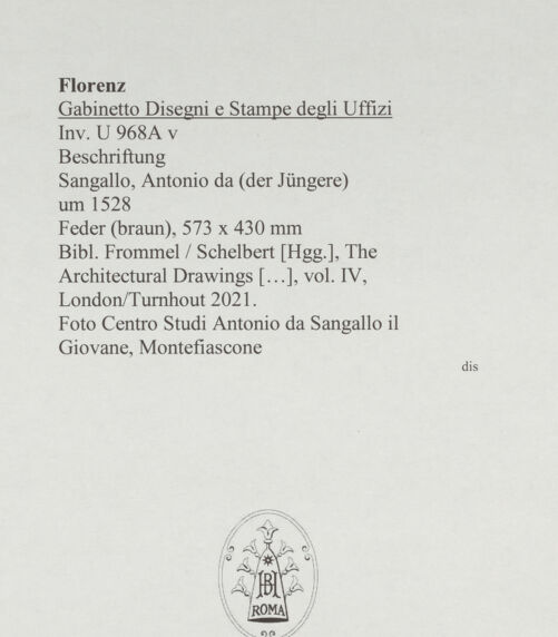 Rückseite von Centro Studi Antonio Sangallo il Giovane, Montefiascone [https://www.deutsche-digitale-bibliothek.de/content/lizenzen/rv-ez/] Beschriftung - , bh595530_recto. Foto.