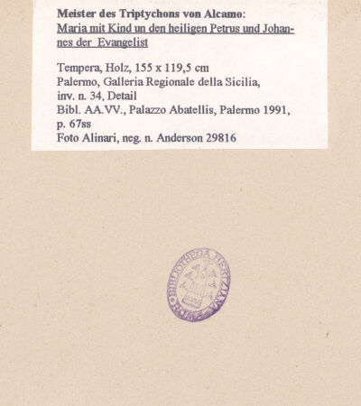 Rückseite von bh603133_recto