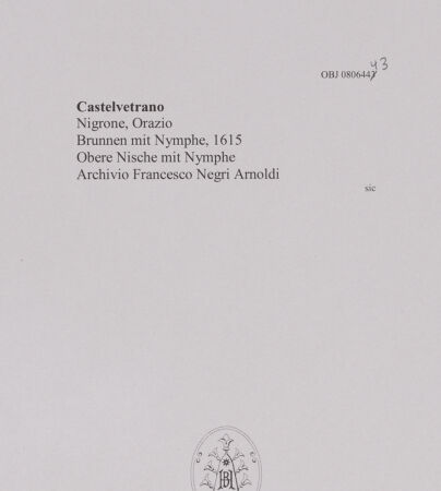 Rückseite von unbekannt [https://www.deutsche-digitale-bibliothek.de/content/lizenzen/rv-fz/] Brunnen mit Nymphe - Obere Nische mit Nymphe, bh606703_recto. Foto.