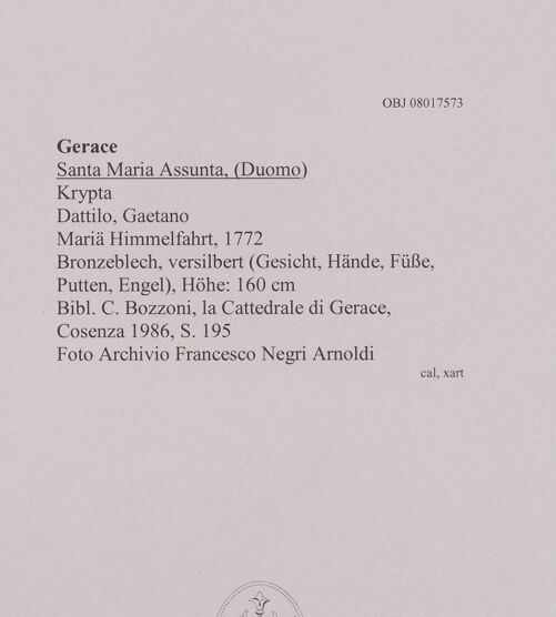 Rückseite von unbekannt [https://www.deutsche-digitale-bibliothek.de/content/lizenzen/rv-fz/] Mariä Himmelfahrt - Gesamtansicht, bh606962_recto. Foto.