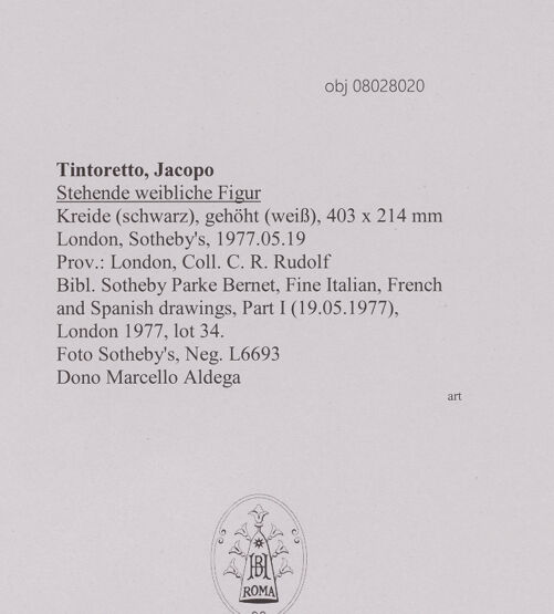 Rückseite von Sotheby's [https://www.deutsche-digitale-bibliothek.de/content/lizenzen/rv-ez/] Stehende weibliche Figur - , bh606985_recto. Foto.