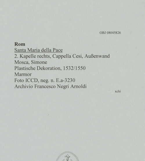 Rückseite von ICCD [https://www.deutsche-digitale-bibliothek.de/content/lizenzen/rv-ez/] Ornamentale Dekoration - , bh607643_recto. Foto.