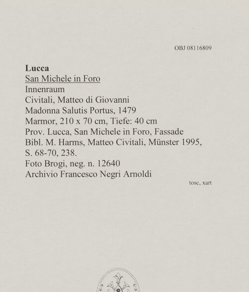 Rückseite von Brogi [https://www.deutsche-digitale-bibliothek.de/content/lizenzen/rv-ez/] Madonna Salutis Portus - , bh608012_recto. Foto.