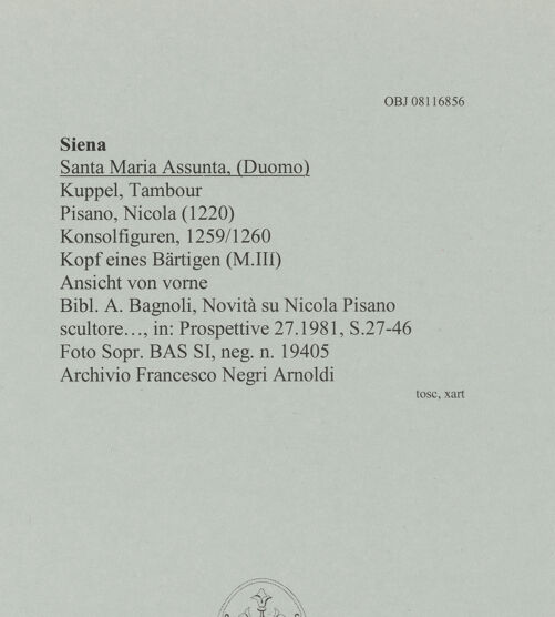 Rückseite von Sopr. BAS SI [https://www.deutsche-digitale-bibliothek.de/content/lizenzen/rv-ez/] KonsolfigurenKopf eines Bärtigen (M.III) - Ansicht von vorne, bh608055_recto. Foto.