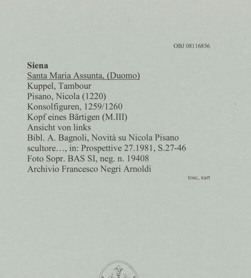 Rückseite von Sopr. BAS SI [https://www.deutsche-digitale-bibliothek.de/content/lizenzen/rv-ez/] KonsolfigurenKopf eines Bärtigen (M.III) - Ansicht von links, bh608056_recto. Foto.