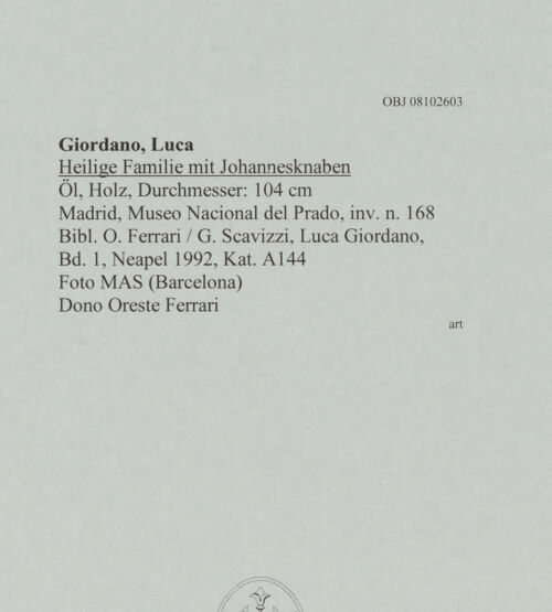 Rückseite von MAS (Barcelona) [https://www.deutsche-digitale-bibliothek.de/content/lizenzen/rv-ez/] Heilige Familie mit Johannesknaben - , bh608364_recto. Foto.