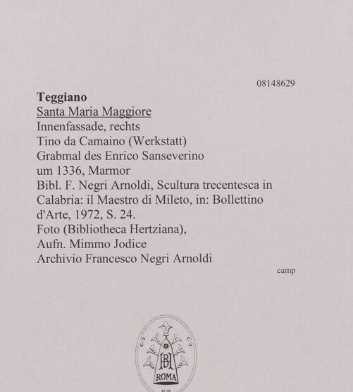 Rückseite von unbekannt [https://www.deutsche-digitale-bibliothek.de/content/lizenzen/rv-ez/] Grabmal des Enrico Sanseverino - Gesamtansicht, bh608459_recto. Foto: Jodice, Mimmo.