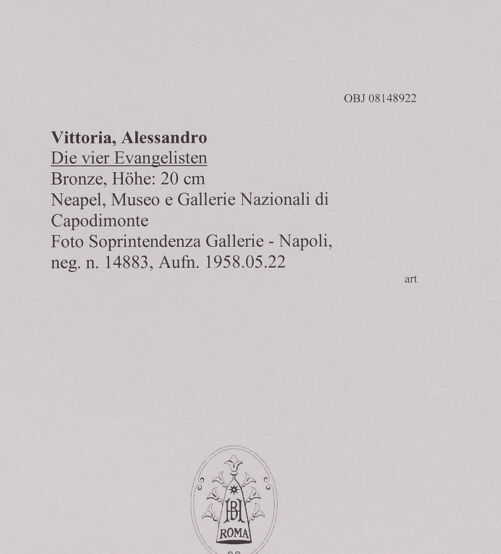 Rückseite von Soprintendenza Gallerie - Napoli [https://www.deutsche-digitale-bibliothek.de/content/lizenzen/rv-ez/] Die vier Evangelisten - Gesamtansicht, bh608542_recto. Foto.