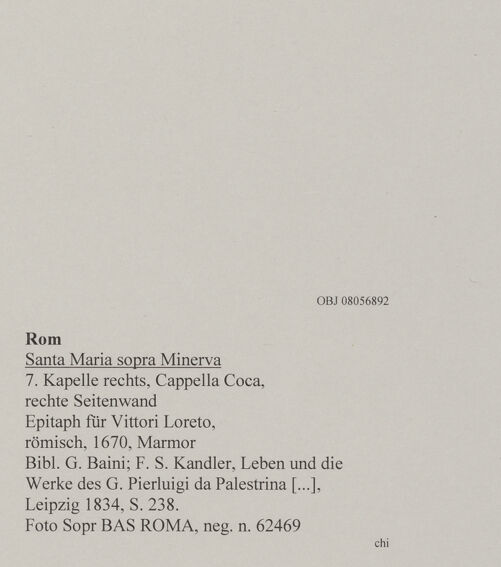 Rückseite von Sopr BAS ROMA [https://www.deutsche-digitale-bibliothek.de/content/lizenzen/rv-ez/] Epitaph für Vittori Loreto - Gesamtansicht, bh610096_recto. Foto.